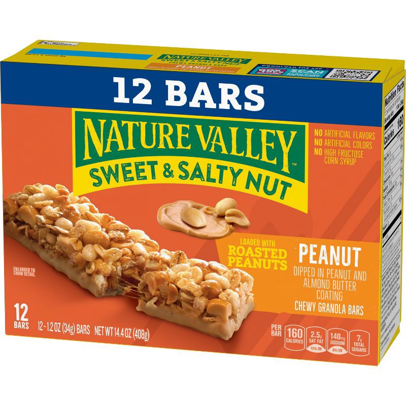 slide 3 of 13, Nature Valley Sweet & Salty Nut Peanut Granola Bars - 12ct/14.4oz, 12 ct; 14.4 oz