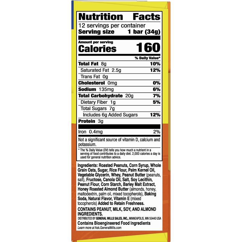 slide 6 of 13, Nature Valley Sweet & Salty Nut Peanut Granola Bars - 1.2oz 12ct, 12 ct; 1.2 oz