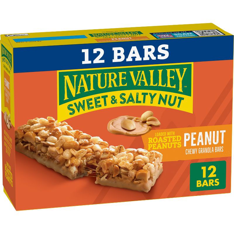 slide 1 of 13, Nature Valley Sweet & Salty Nut Peanut Granola Bars - 12ct/14.4oz, 12 ct; 14.4 oz