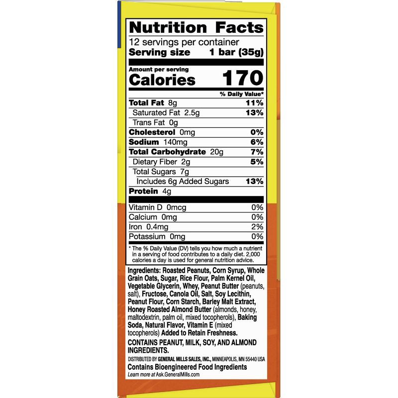 slide 8 of 13, Nature Valley Sweet & Salty Nut Peanut Granola Bars - 1.2oz 12ct, 12 ct; 1.2 oz