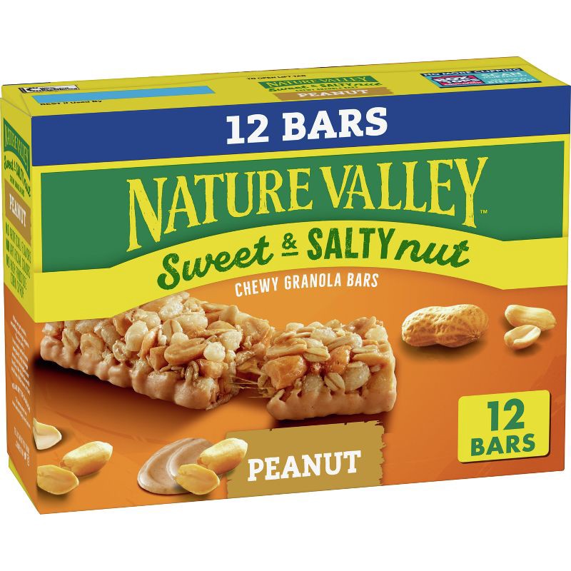 slide 1 of 13, Nature Valley Sweet & Salty Nut Peanut Granola Bars - 1.2oz 12ct, 12 ct; 1.2 oz