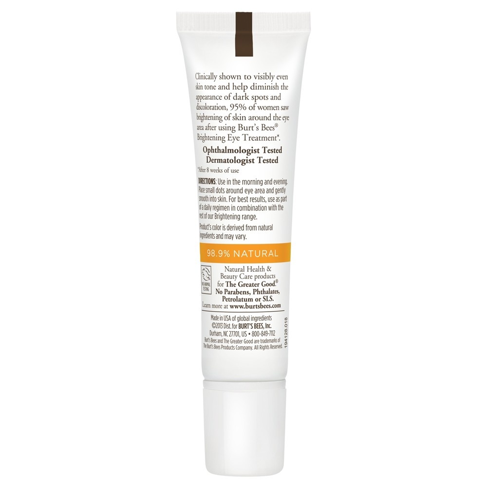 slide 7 of 8, Burt's Bees Brightening Eye Treatment, 0.5 oz