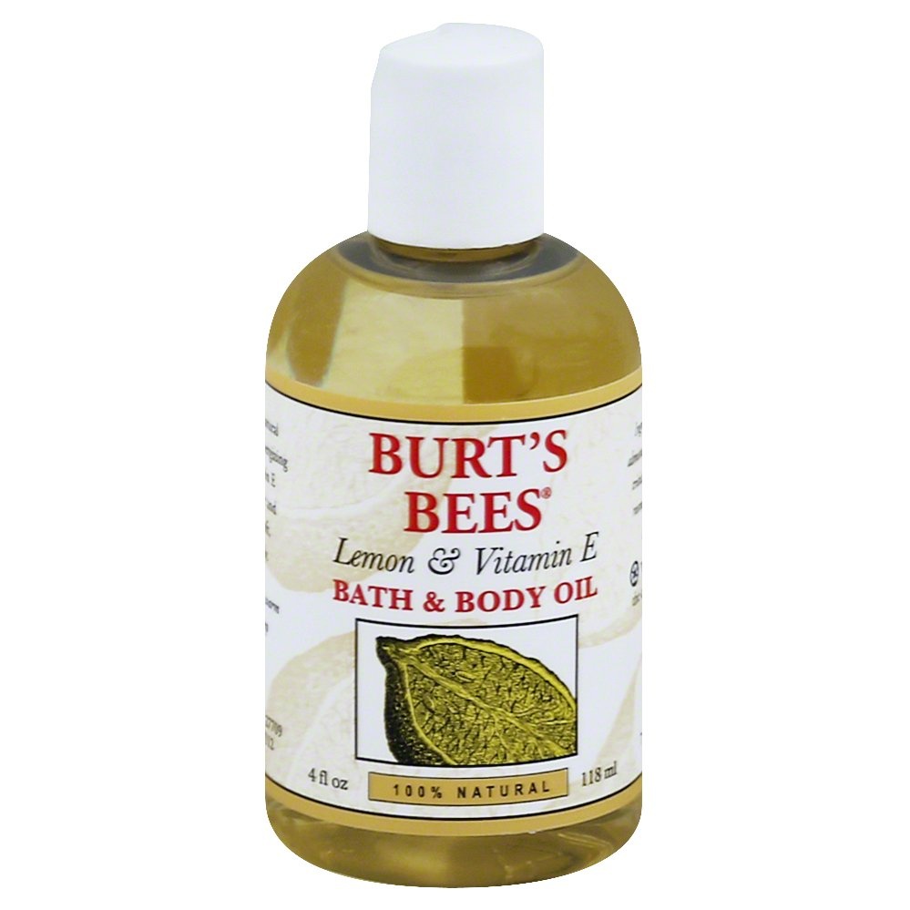 slide 1 of 3, Burt's Bees Lemon And Vitamin E Body And Bath Oil, 4 fl oz