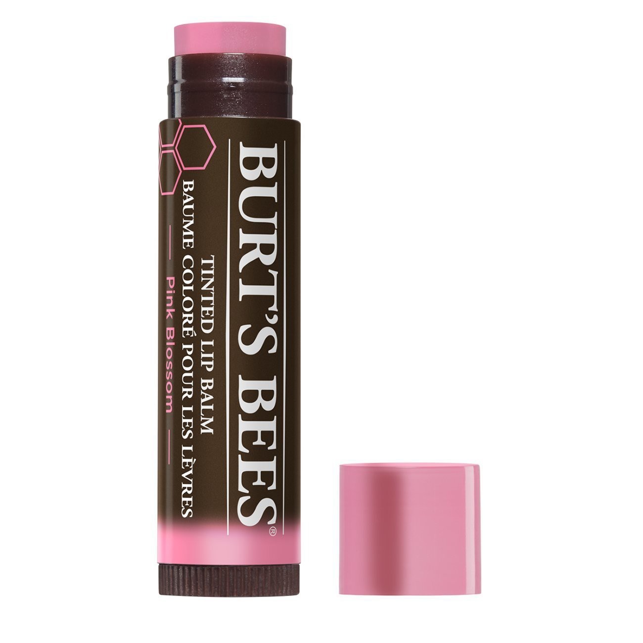 slide 1 of 6, Burt's Bees Tinted Lip Balm - Pink Blossom, 0.15 oz