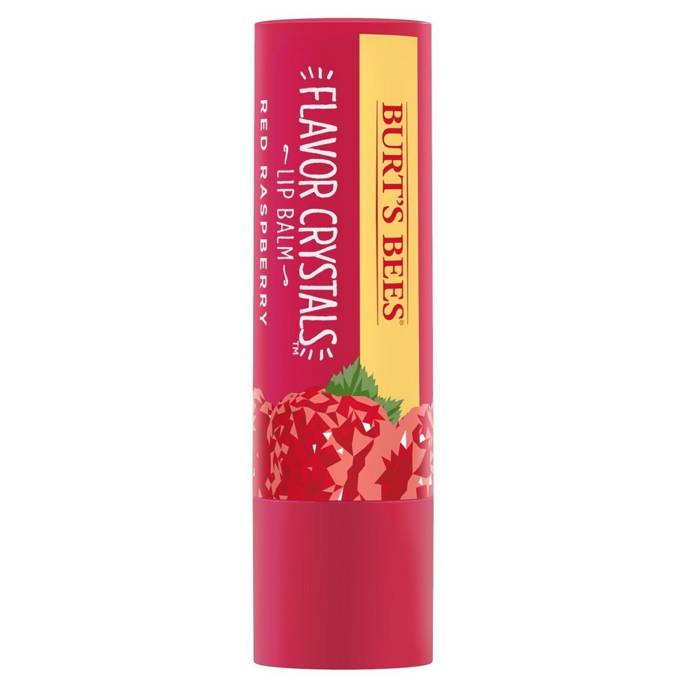 slide 6 of 6, Burt's Bees Flavor Crystals Lip Balm - Red Raspberry, 0.15 oz