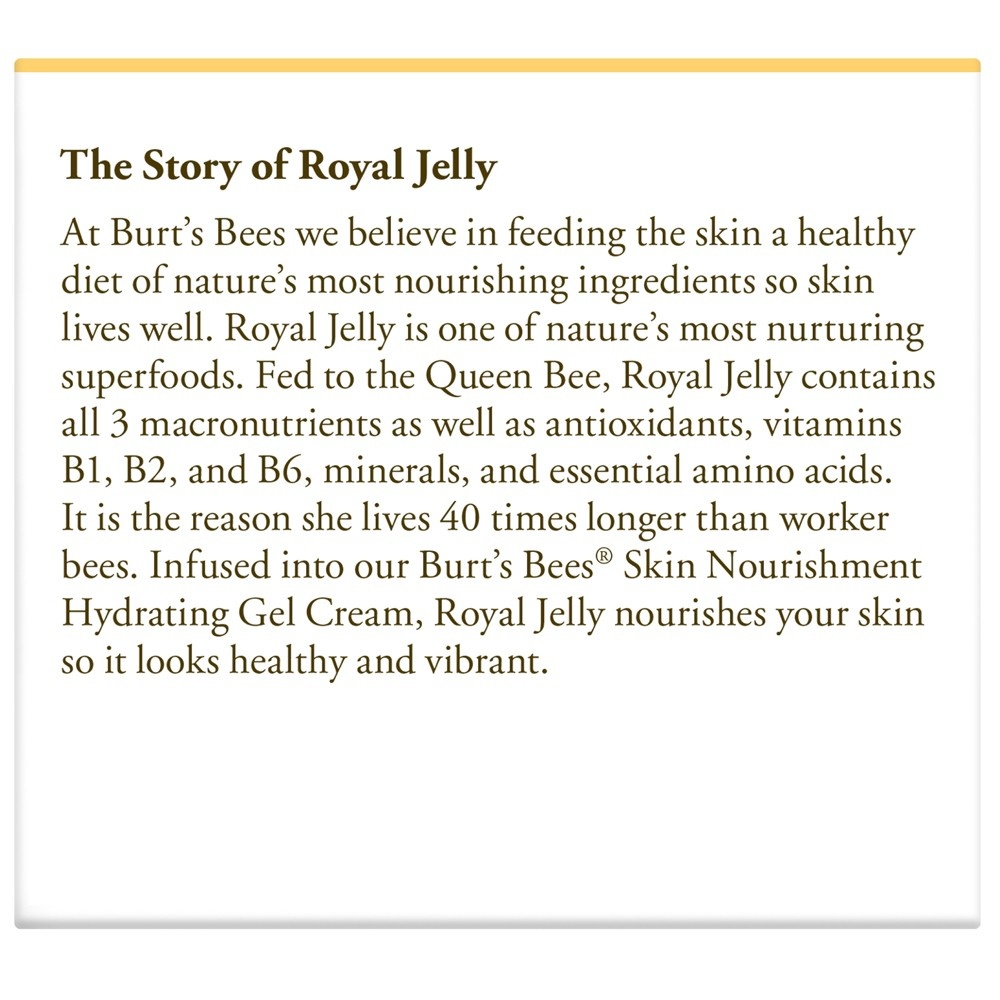 slide 6 of 7, Burt's Bees Skin Nourishment Hydrating Gel Cream for Normal To Combination Skin, 1.8 oz