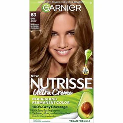 Garnier Nutrisse Nourishing Hair Color Creme 63 Light Golden Brown (Brown Sugar) Kit - Each