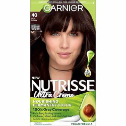 Garnier Nutrisse Nourishing Hair Color Creme 40 Dark Brown (Dark Chocolate) Kit - Each