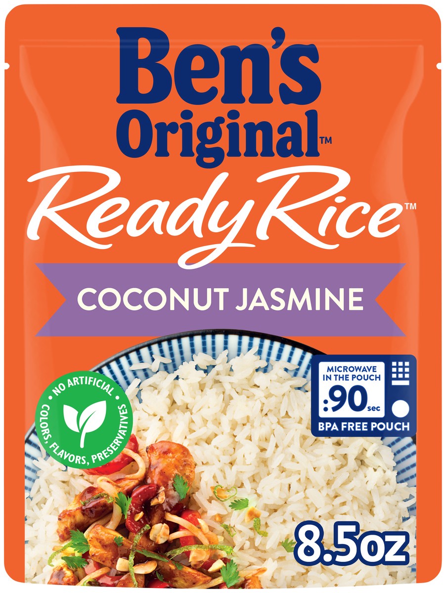 slide 1 of 13, Ben's Original Rice, Coconut Jasmine, 8.5 oz