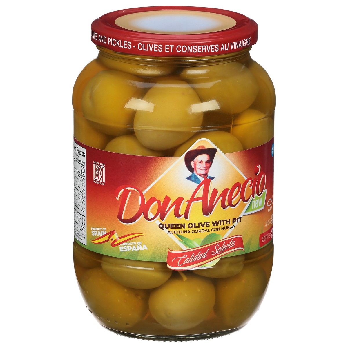 slide 6 of 9, Don Anecio Queen Olive with Pit 30.7 oz, 30.7 oz