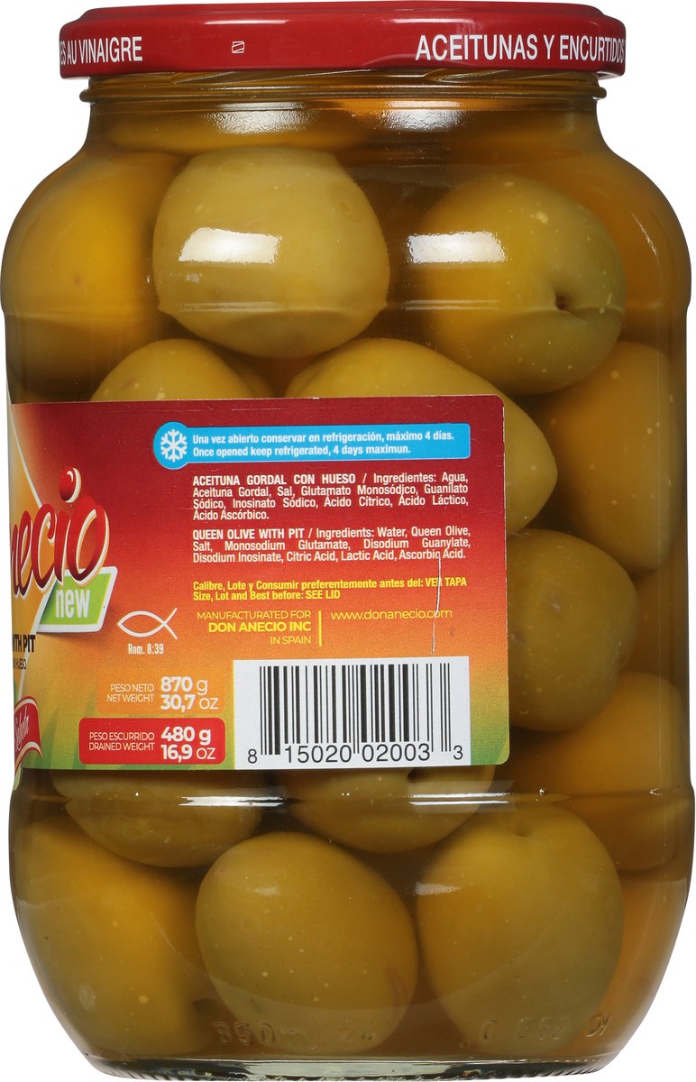 slide 2 of 9, Don Anecio Queen Olive with Pit 30.7 oz, 30.7 oz