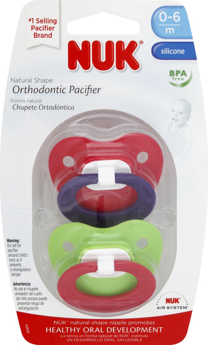 slide 1 of 7, NUK Pacifiers 2 ea, 2 ct