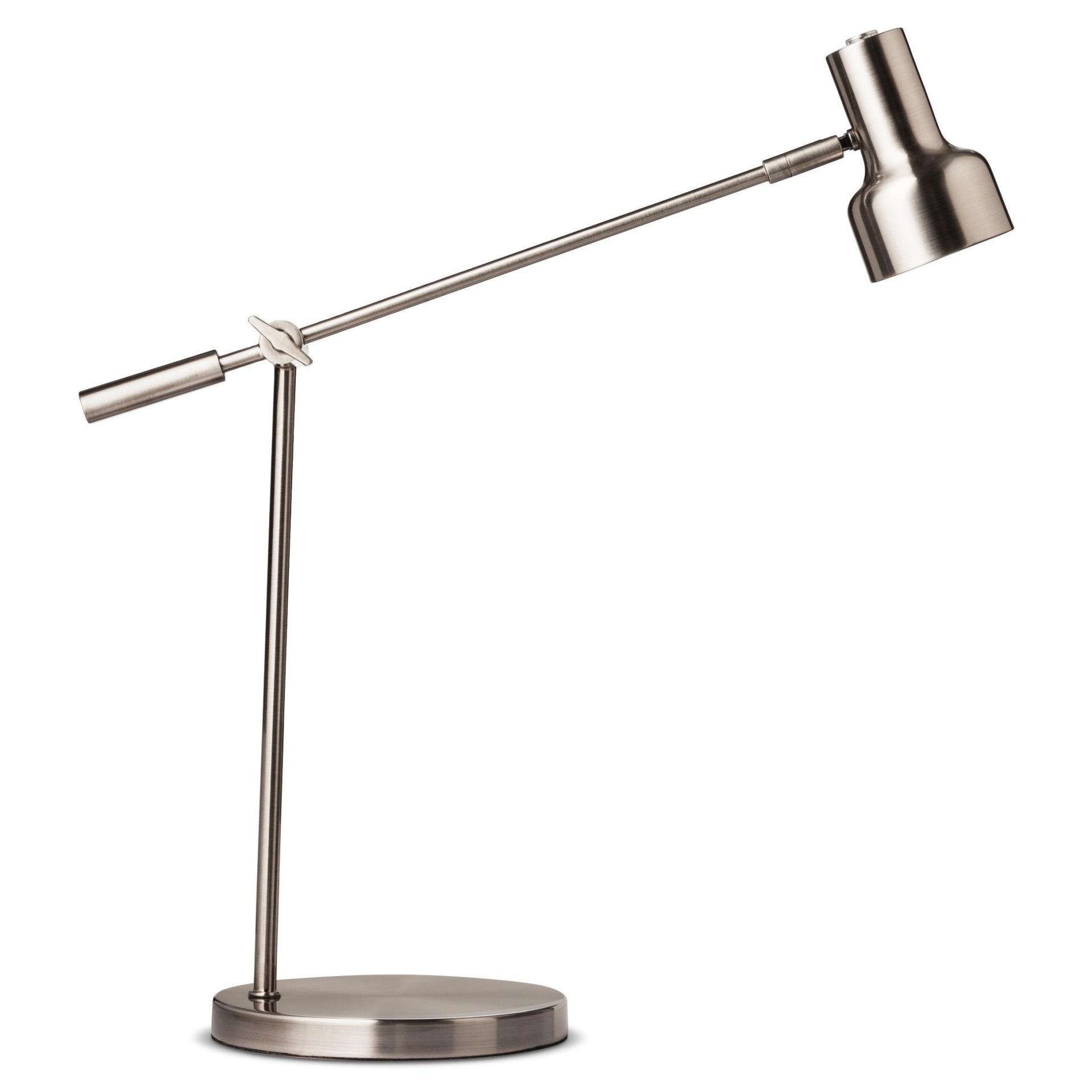 slide 1 of 3, Cantilever Desk Lamp Pewter (Includes LED Light Bulb) - Threshold, 1 ct