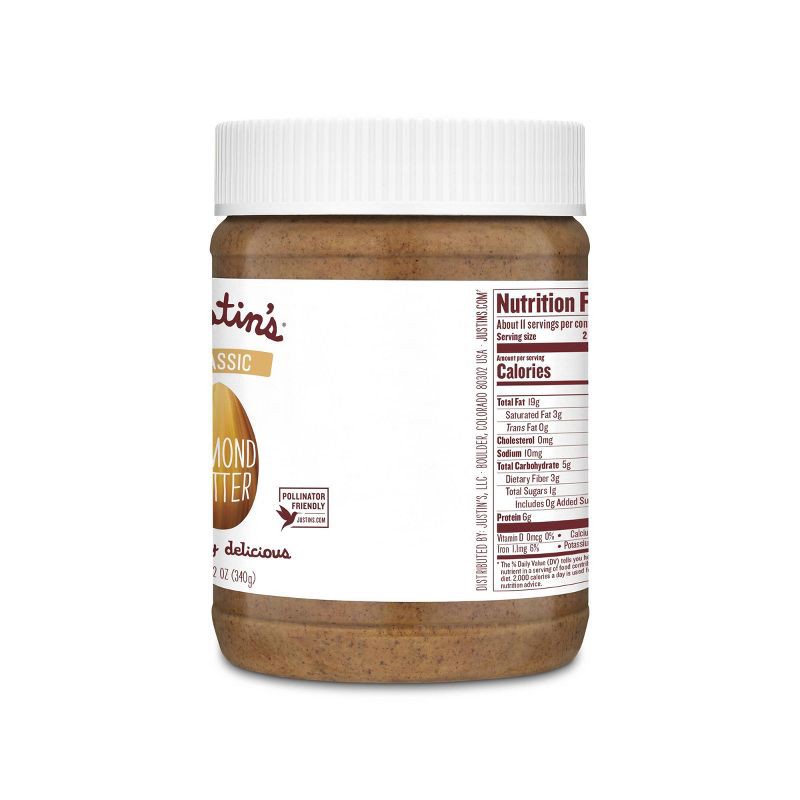 slide 3 of 6, Justin's Classic Almond Butter - 12oz, 12 oz