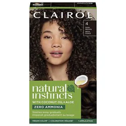 Clairol Natural Instincts Hair Color Dark Brown 4 - Each