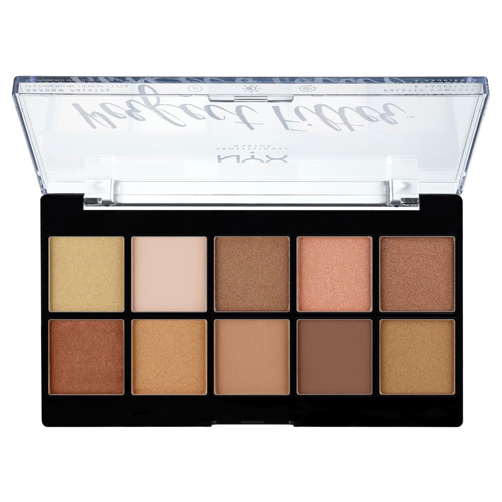slide 2 of 3, NYX Professional Makeup Professional Makeup Perfect Filter Eyeshadow Palette Golden Hour, 0.6 oz
