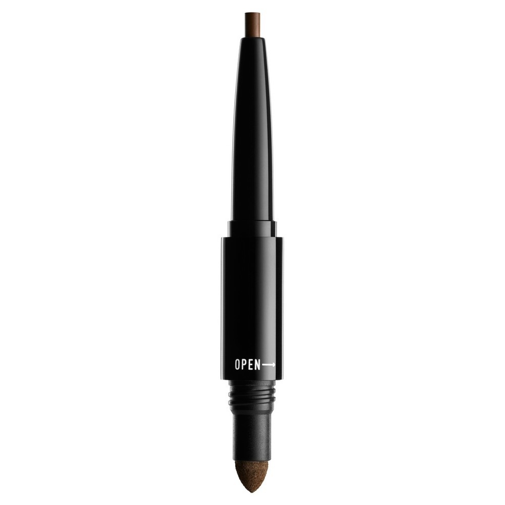 slide 2 of 5, NYX Professional Makeup 3-in-1 Eyebrow Pencil - Dark Brown - 0.05oz, 0.5 oz