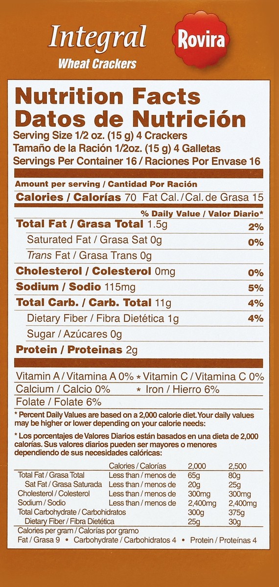 slide 5 of 5, Rovira Export Sodas Integral Wheat Crackers, 9 oz