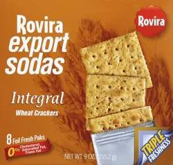 Rovira Export Sodas Integral Wheat Crackers