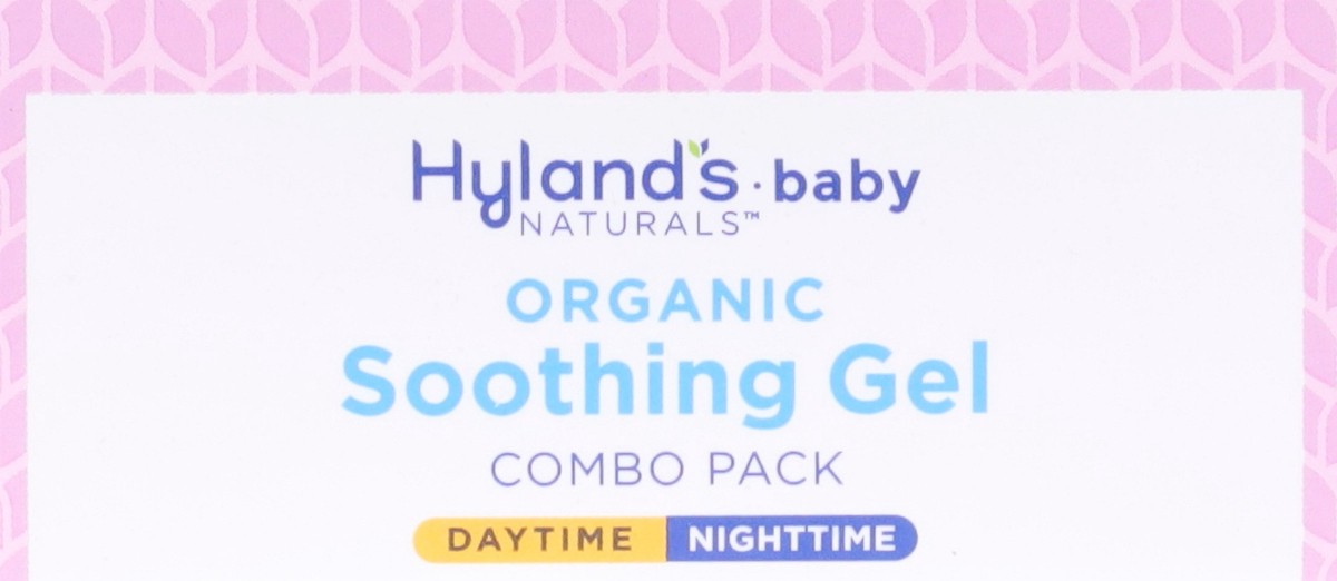 slide 10 of 12, Hyland's Naturals Baby Organic 2+ Months Daytime/Nighttime Cherry Flavor Soothing Gel Combo Pack 2 - 0.53 oz Tubes, 2 ct