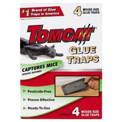 Tomcat Glue Traps, Mouse Size, 4 Traps