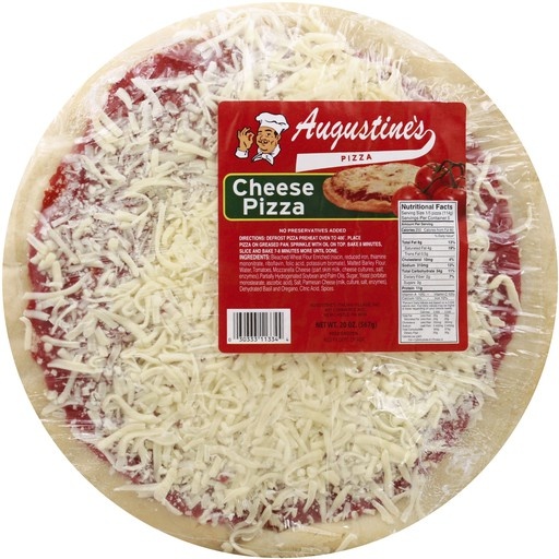 slide 1 of 1, Augustines Cheese Pizza, 20 oz