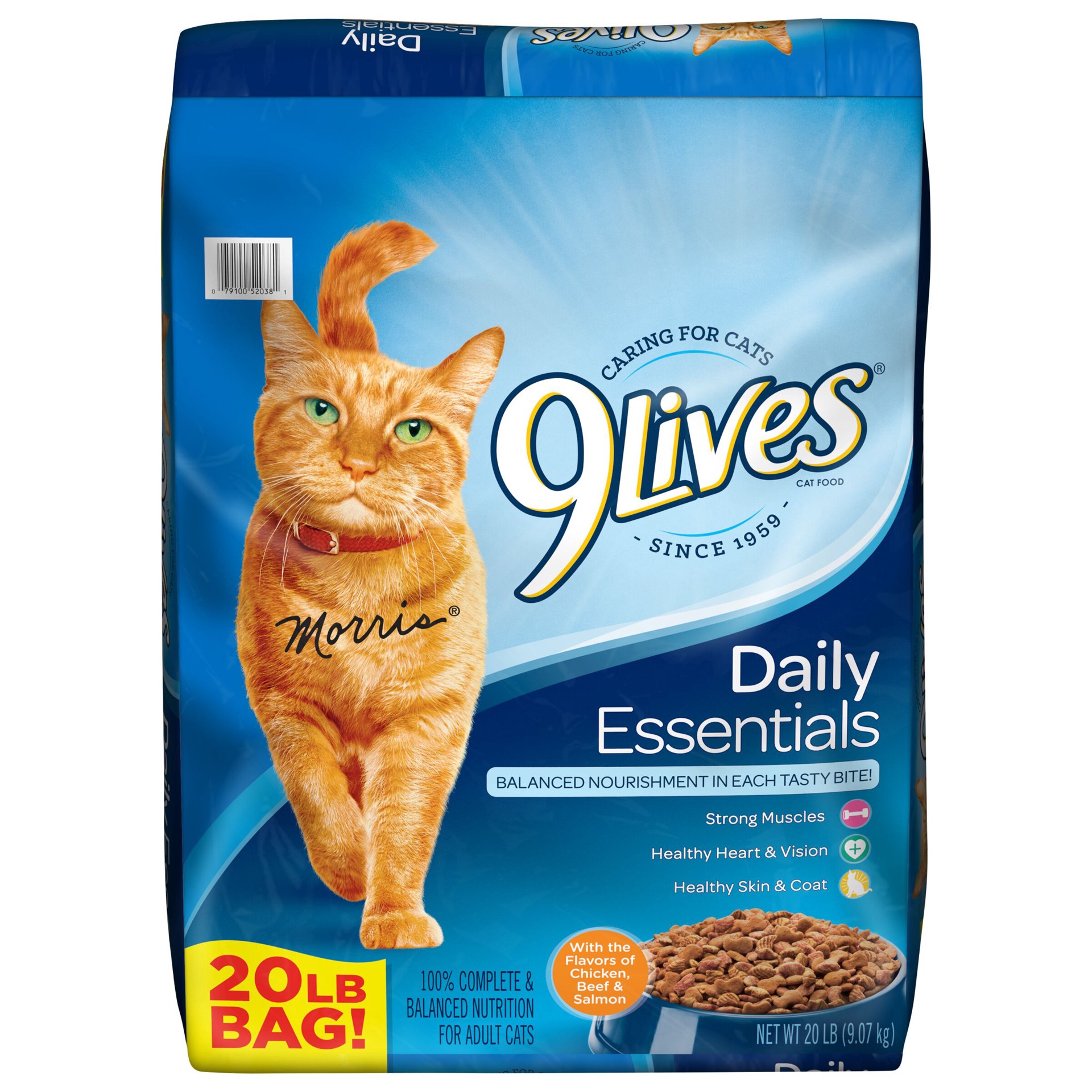 slide 1 of 5, 9Lives Daily Essentials Dry Cat Food, 20 lb