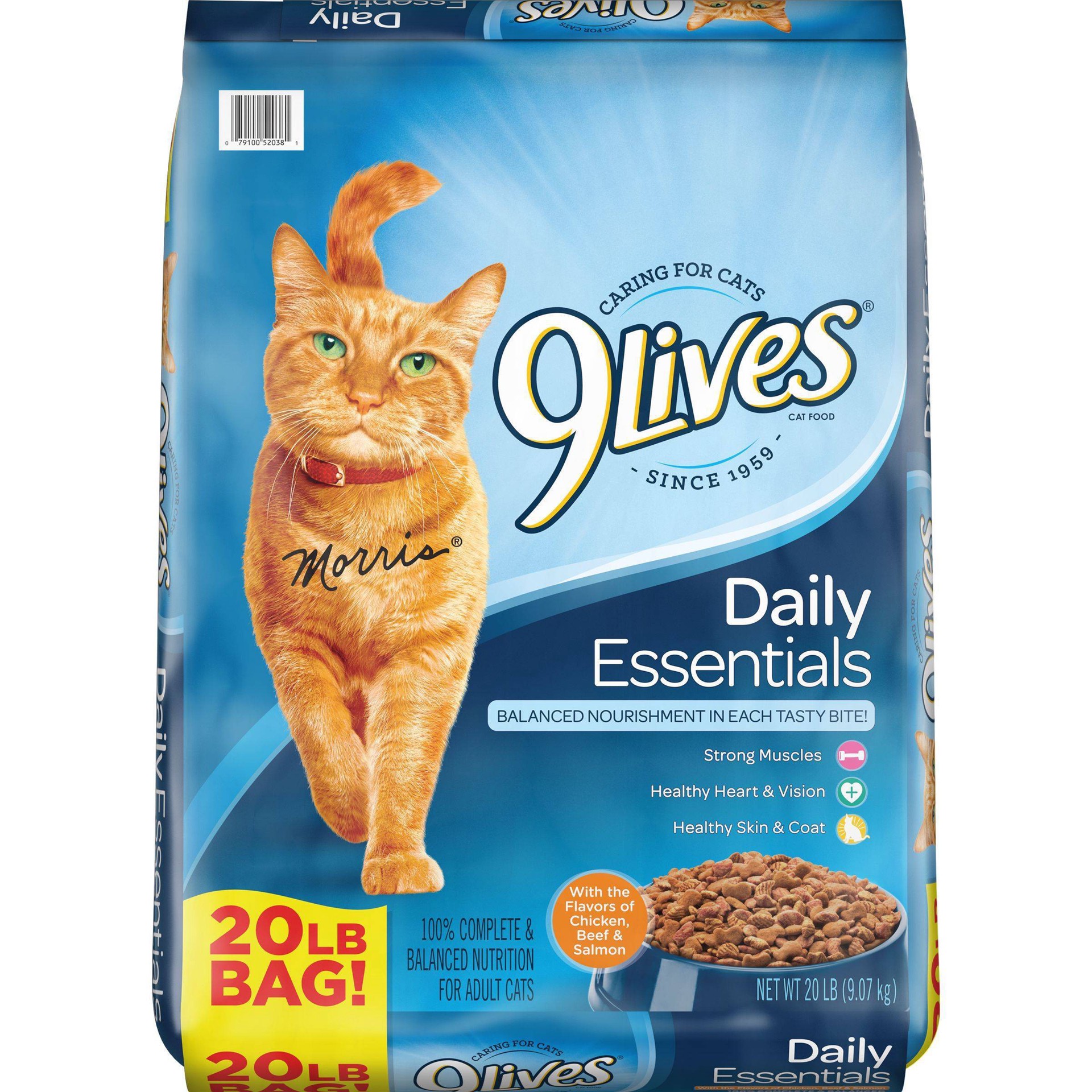 slide 1 of 2, 9Lives Daily Essentials Dry Cat Food, 20 lb