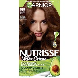 Garnier Nutrisse Nourishing Adult Hair Color Creme 535 Medium Gold Mahogany Brown Kit - Each