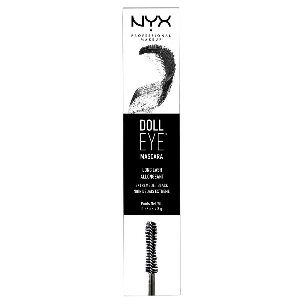 slide 3 of 3, NYX Professional Makeup Doll Long Lash Eye Waterproof Mascara - Black, 0.28 fl oz