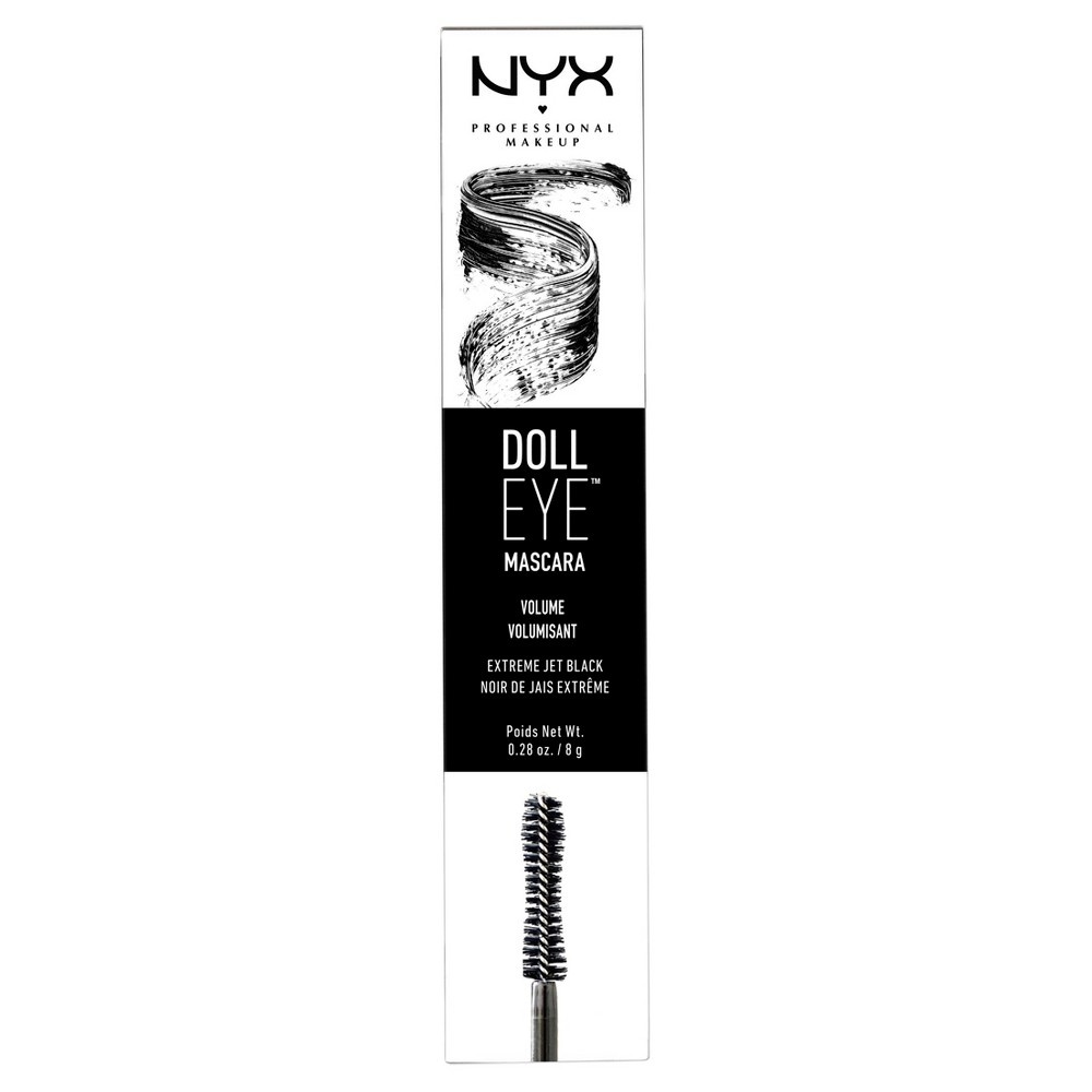 slide 3 of 3, NYX Professional Makeup Volume Doll Eye Waterproof Mascara - Black, 0.28 oz