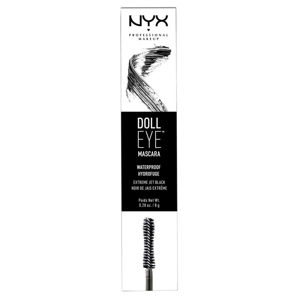 slide 3 of 3, NYX Professional Makeup Doll Eye Mascara - Waterproof Black, 0.28 oz