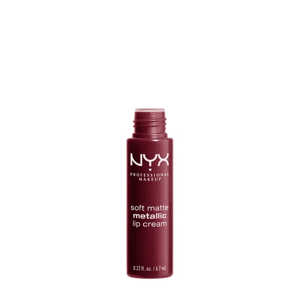 slide 3 of 4, NYX Professional Makeup Professional Makeup Soft Matte Metallic Lip Cream Copenhagen, 0.22 fl oz