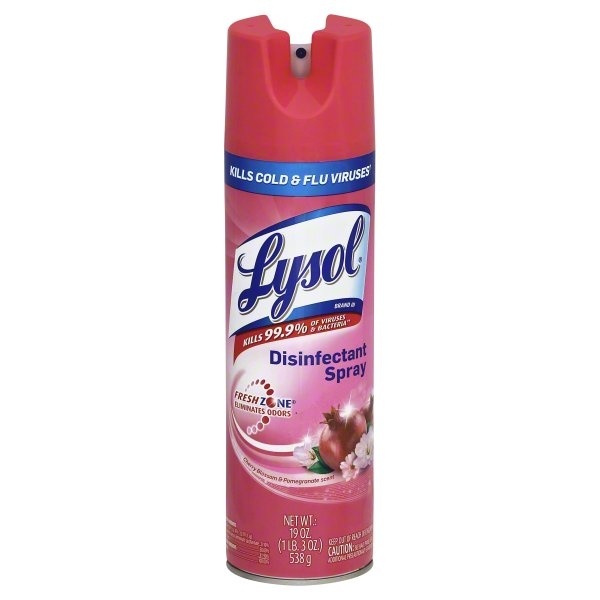 slide 1 of 1, Lysol Disinfectant Spray Cherry Pomegranate 19floz, 1 ct