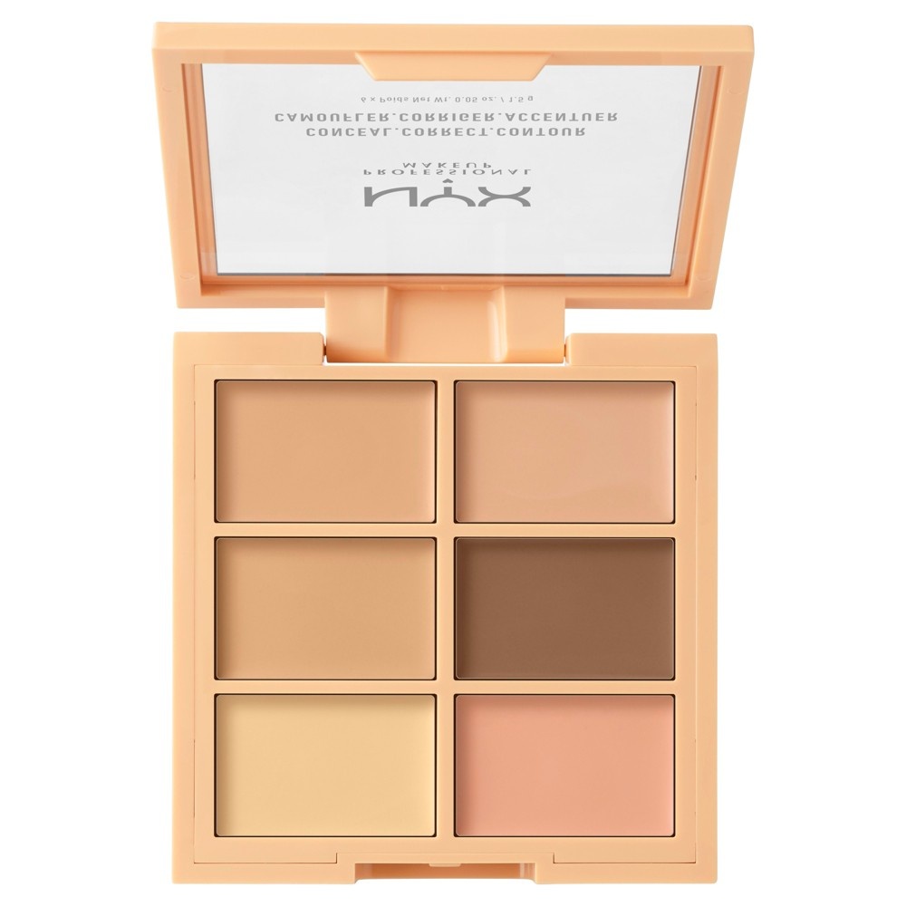 slide 5 of 5, NYX Professional Makeup Color Correct Palette Conceal, Correct, Contour Light, 1 ct