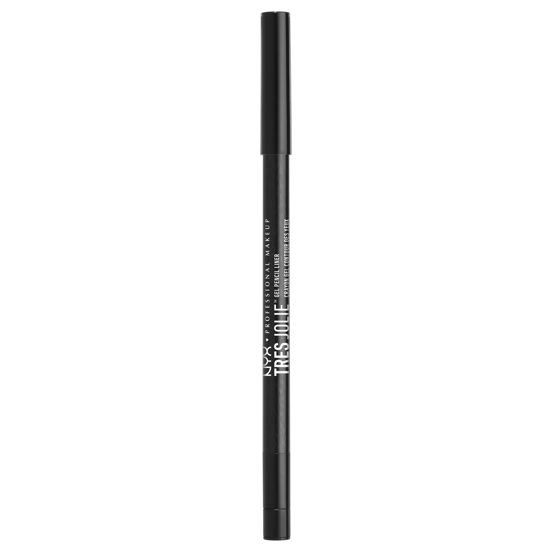 slide 1 of 3, NYX Professional Makeup Tres Jolie Gel Pencil Liner Pitch Black, 0.018 oz