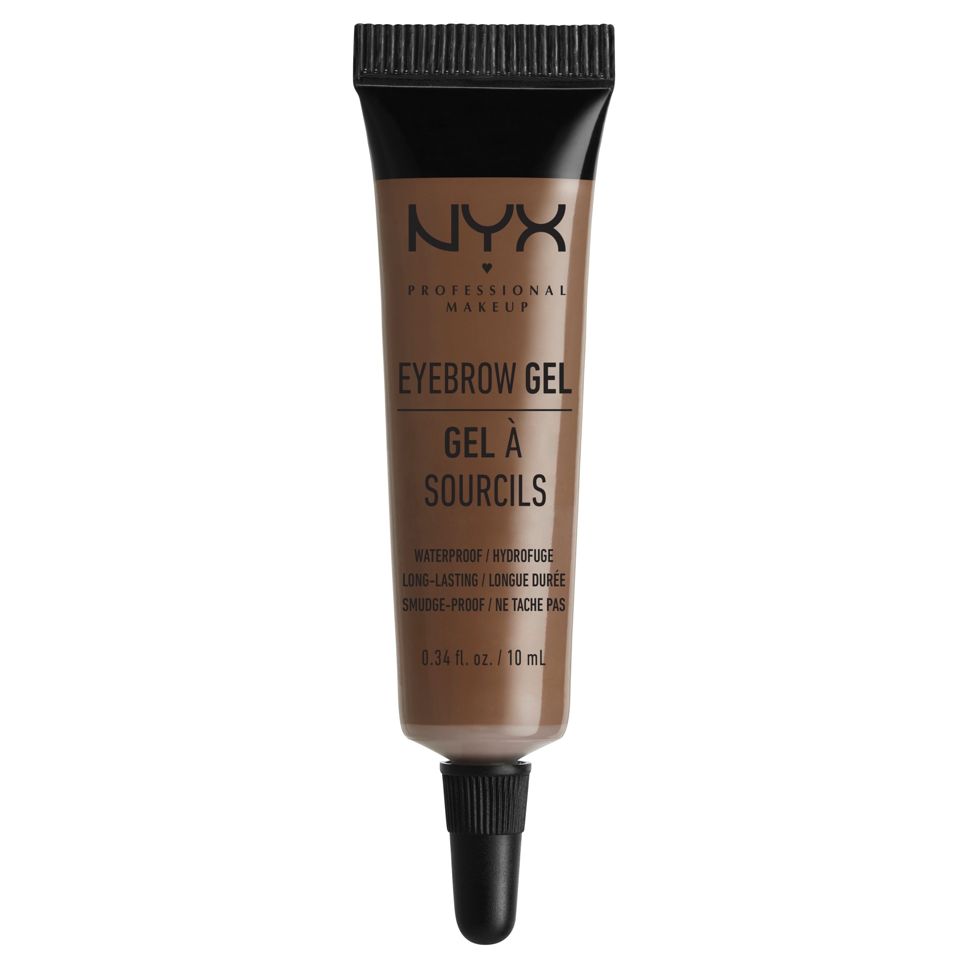 slide 1 of 2, NYX Professional Makeup Eyebrow Gel Chocolate, 0.34 fl oz