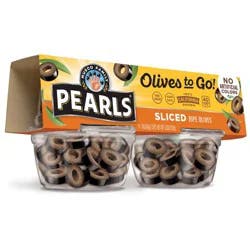 Pearls Olives-to-Go Sliced Ripe Black Olives - 5.6oz/4ct