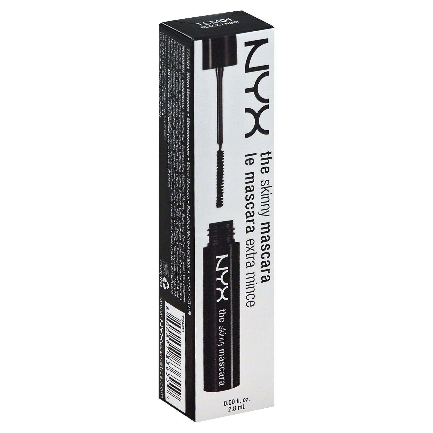 slide 1 of 5, NYX Professional Makeup The Skinny Mascara Black, 1 ct