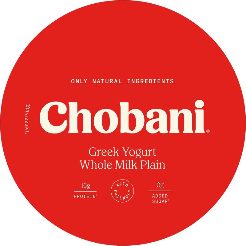 slide 7 of 8, Chobani Whole Milk Plain Greek Yogurt - 32oz, 32 oz