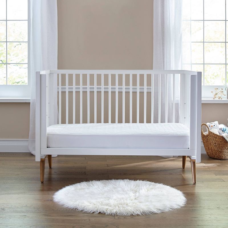 slide 13 of 14, Sealy Cozy Dreams Waterproof Quilted Fitted Crib & Toddler Mattress Pad, 1 ct