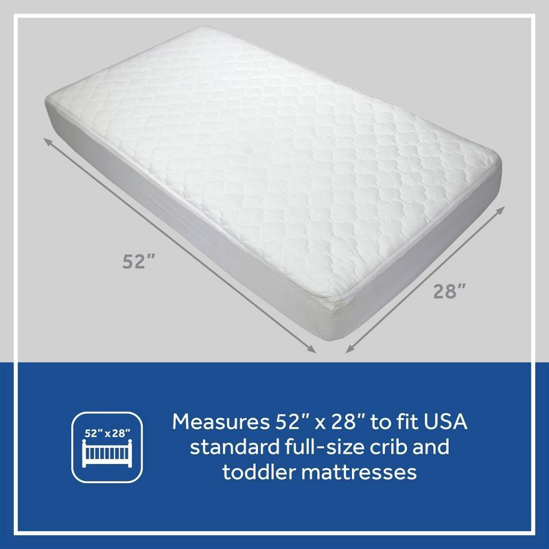 slide 7 of 14, Sealy Cozy Dreams Waterproof Quilted Fitted Crib & Toddler Mattress Pad, 1 ct