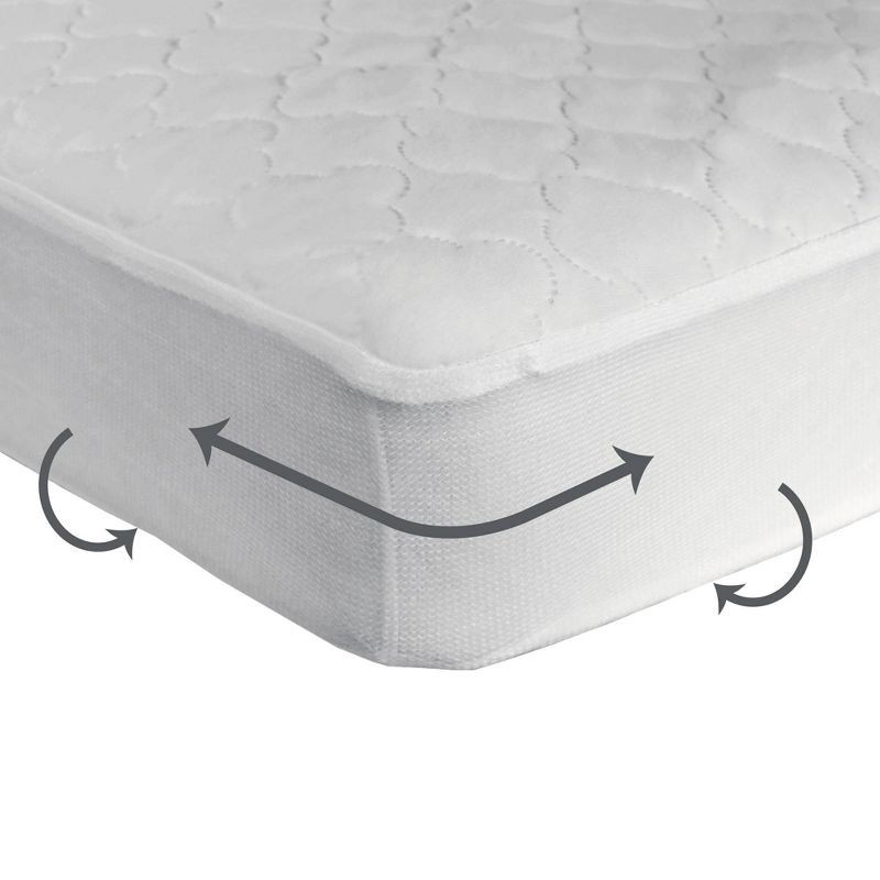 slide 11 of 14, Sealy Cozy Dreams Waterproof Quilted Fitted Crib & Toddler Mattress Pad, 1 ct