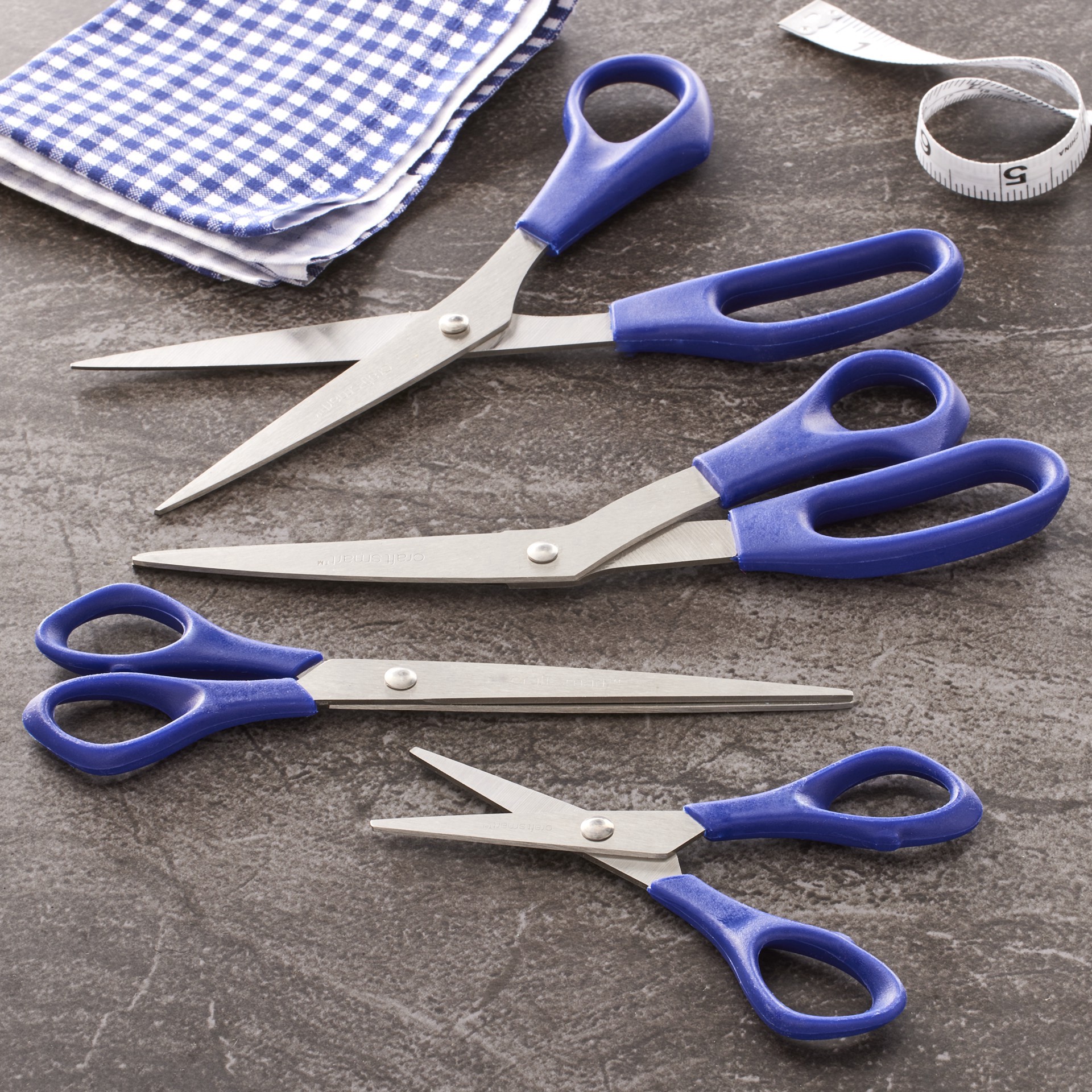 slide 3 of 3, Multi-Purpose Scissors Value Pack By Craft Smart, 4 pairs of scissors