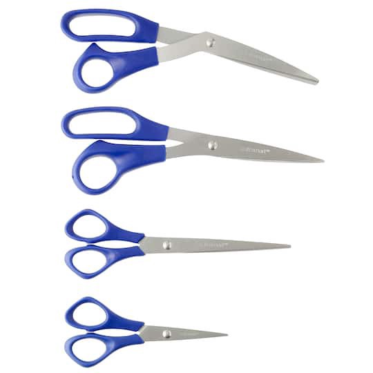 slide 1 of 3, Multi-Purpose Scissors Value Pack By Craft Smart, 4 pairs of scissors