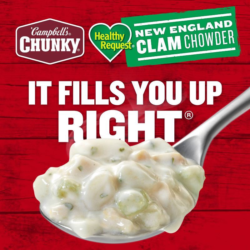 slide 6 of 14, Campbell's Chunky Healthy Request New England Clam Chowder Soup - 18.8oz, 18.8 oz