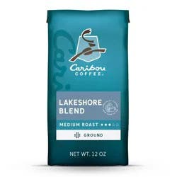 Caribou Coffee Lake Shore Blend Medium Roast Ground Coffee - 12oz