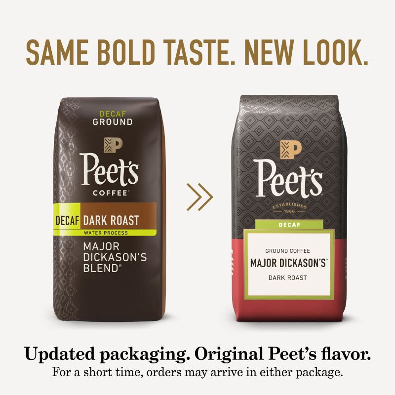 slide 3 of 11, Peet's Coffee Peet's Decaf Major Dickason's Blend Dark Roast Ground Coffee 10.5oz, 10.5 oz