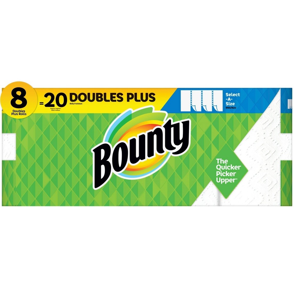 slide 5 of 6, Bounty Select-A-Size Paper Towels - 8 Double Plus Rolls, 1 ct