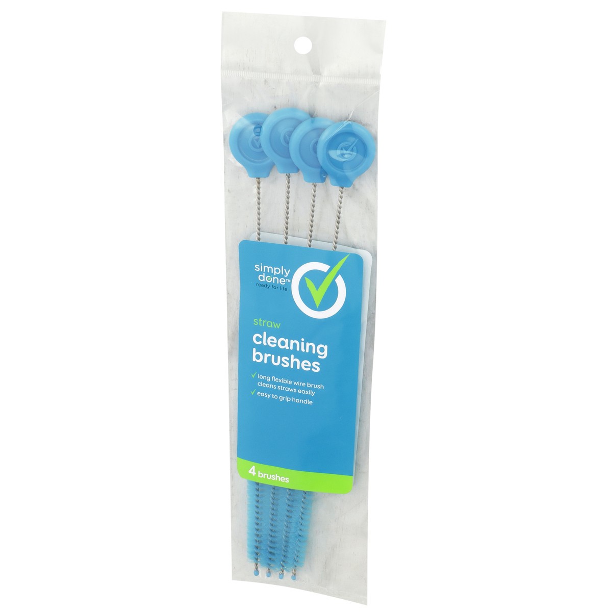 slide 3 of 8, Simply Done Hydration Bottle Straw Brushes, 4 ct